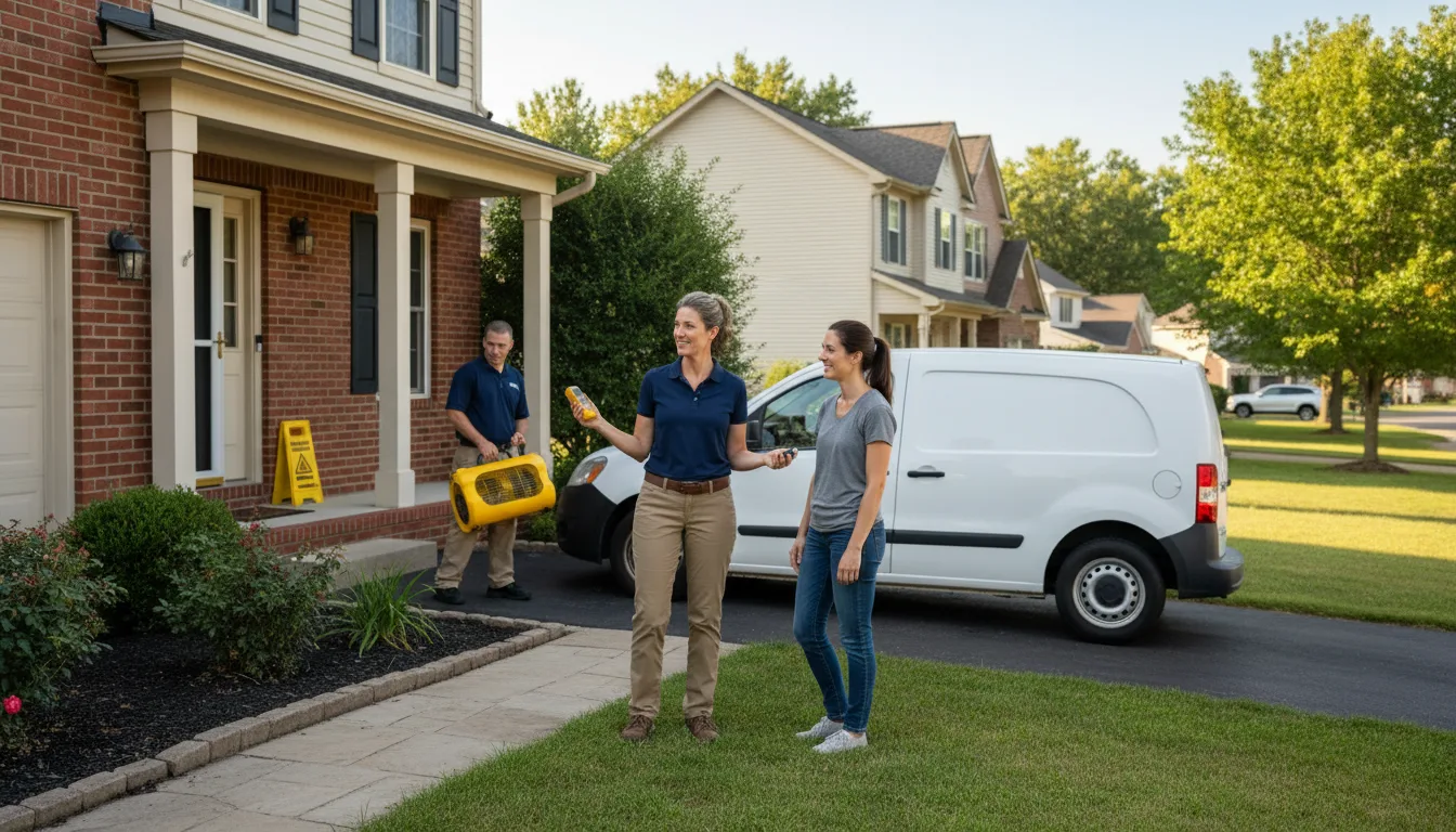 Residential water damage restoration in Larslan, MT